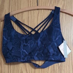 Victoria's Secret Navy Snake Print Sports Bra